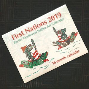 NWT First Nations Pacific Northwest Native Art 16 Month Calendar 2019